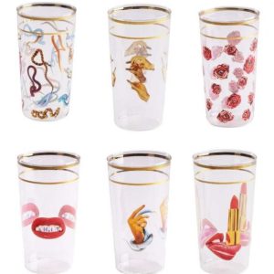 Seletti Toiletpaper Home Glasses Set 6 Bicchieri