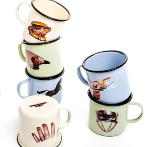 Seletti Toiletpaper Home tazze mug in metallo smaltato